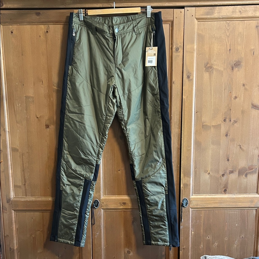 NWT Title Nine Backcountry Hotpants Insulated Pants by Skhoop, XL, color: olive